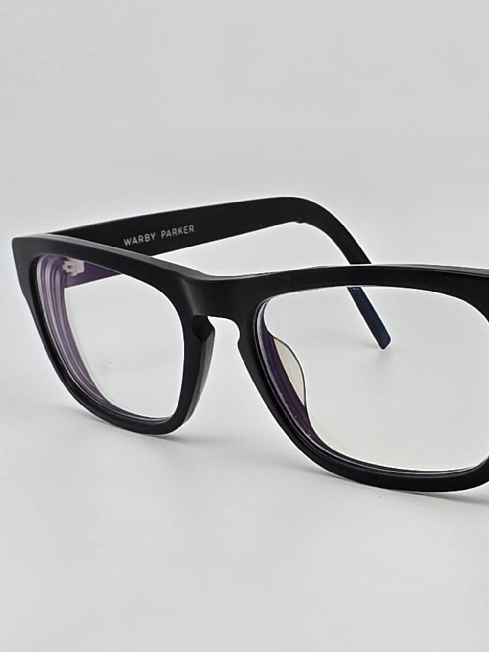 Warby Parker Roosevelt W 101 Jet Black Unisex Full Rim Eyeglasses Frame 54mm